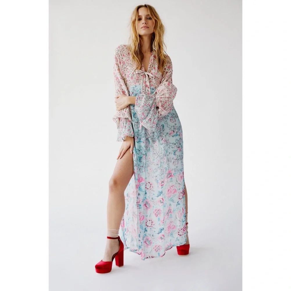 Free People Hana Printed Kaftan x Rococo Sand
